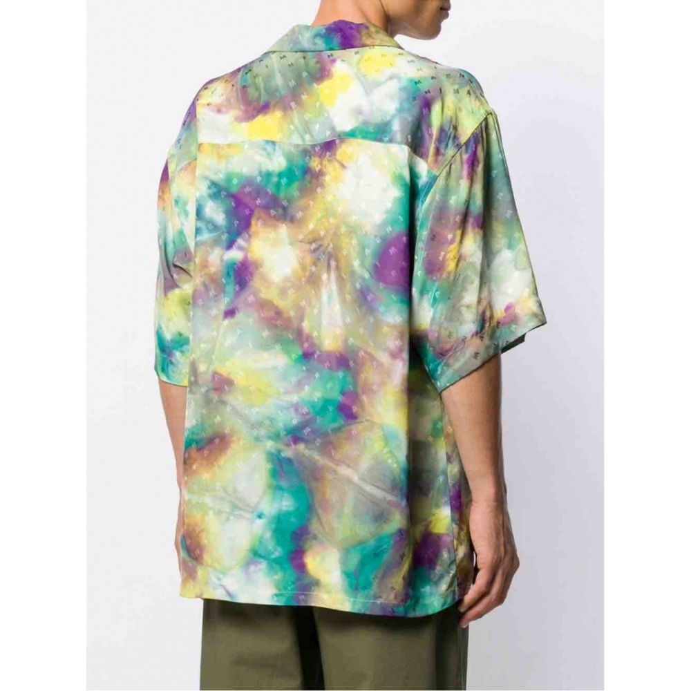 Marni tie dye button shirt collar
